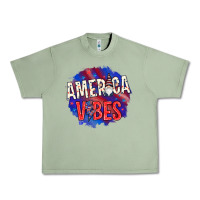 Oil Green America vibes with gnome Urban Heavy Tee - HowdyJamesFarm