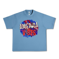 Pebble Blue America vibes with gnome Urban Heavy Tee - HowdyJamesFarm