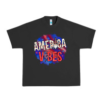 Pigment Black America vibes with gnome Urban Heavy Tee - HowdyJamesFarm