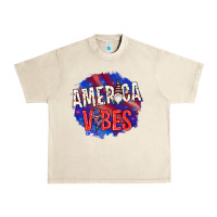 Sandshell America vibes with gnome Urban Heavy Tee - HowdyJamesFarm