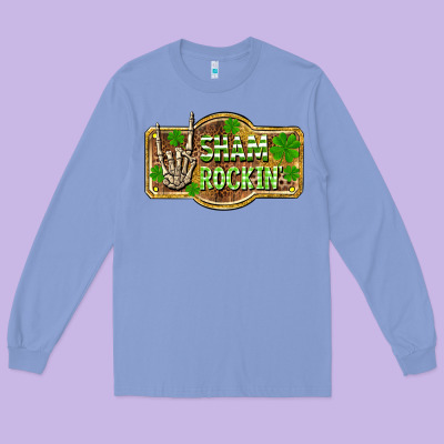 Shamrockin' St. Patrick's Day Long Sleeve Tee Designed By Oliviacreatesart