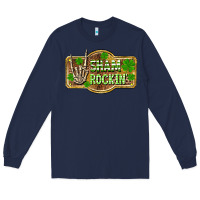Navy Shamrockin' St. Patrick's Day Long Sleeve Tee - OliviaCreatesArt
