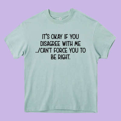 It's Okay If You Disagree With Me Heavy Core Tee Designed By Bettercallsaul