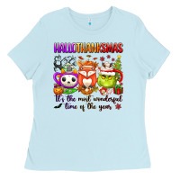 Hallothanksmas Its The Most Wonderful Time Of The Ladies Tee | Teevron