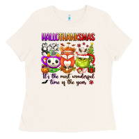 Bone hallothanksmas its the most wonderful time of the Ladies Tee - texasbilliewilder