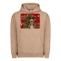 Pigment Burro reindeer trees background Urban Hoodie - AdoDesignShop