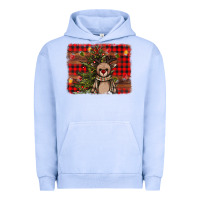 Pigment Grape Ice reindeer trees background Urban Hoodie - AdoDesignShop