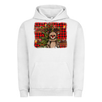Pigment Lunar Rock reindeer trees background Urban Hoodie - AdoDesignShop