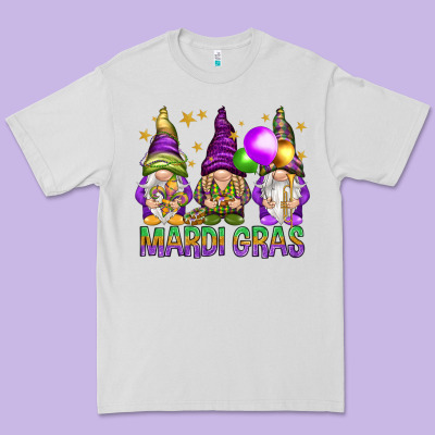 Mardi Gras Crew With Gnomes Premium Tee Designed By Nancycooperartshop
