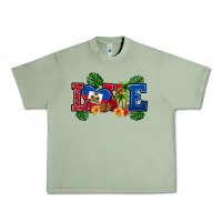 Oil Green love haitian republic Urban Heavy Tee - RanaPortraitStore