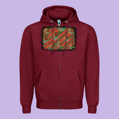 Mexico Pattern Background Zipper Hoodie Designed By Artiststas