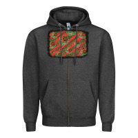 Charcoal Heather mexico pattern background Zipper Hoodie - Artiststas