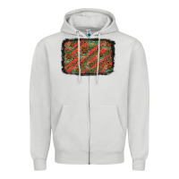 Dove Grey mexico pattern background Zipper Hoodie - Artiststas