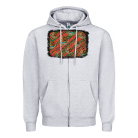 Heather Grey mexico pattern background Zipper Hoodie - Artiststas