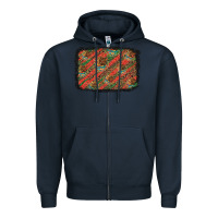 Navy mexico pattern background Zipper Hoodie - Artiststas