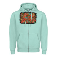 Seafoam mexico pattern background Zipper Hoodie - Artiststas