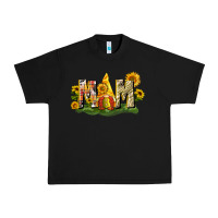 Black Mom gnome sunflower Urban Heavy Tee - CowGirlArtShop