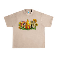 French Oak Mom gnome sunflower Urban Heavy Tee - CowGirlArtShop
