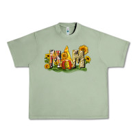 Oil Green Mom gnome sunflower Urban Heavy Tee - CowGirlArtShop