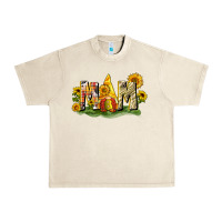 Sandshell Mom gnome sunflower Urban Heavy Tee - CowGirlArtShop