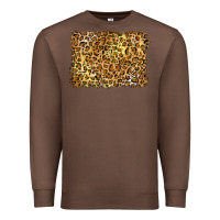 Chestnut handdrawn leopard pattern yellow Premium Sweatshirt - BarkalooDesign