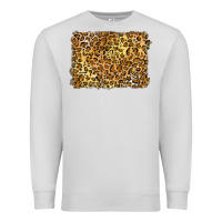 Dove Grey handdrawn leopard pattern yellow Premium Sweatshirt - BarkalooDesign