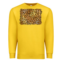 Lemon handdrawn leopard pattern yellow Premium Sweatshirt - BarkalooDesign