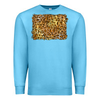 Ocean Blue handdrawn leopard pattern yellow Premium Sweatshirt - BarkalooDesign