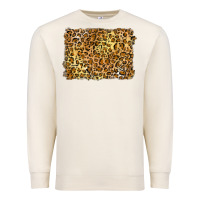 Sandshell handdrawn leopard pattern yellow Premium Sweatshirt - BarkalooDesign
