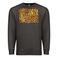 Smoke handdrawn leopard pattern yellow Premium Sweatshirt - BarkalooDesign
