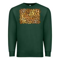 Sports Green handdrawn leopard pattern yellow Premium Sweatshirt - BarkalooDesign