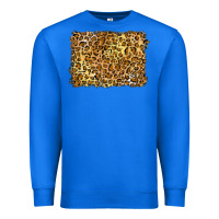 True Royal handdrawn leopard pattern yellow Premium Sweatshirt - BarkalooDesign