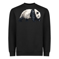 Black walking panda Heavyweight Sweatshirt - LillyAllenDesigns