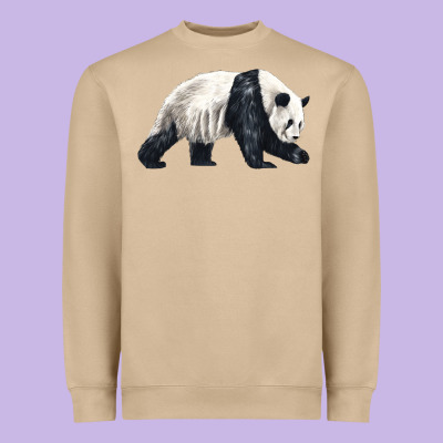 Walking Panda Heavyweight Sweatshirt Designed By Lillyallendesigns