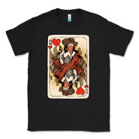 Black Queen Of Hearts Cowgirl Classic Tee - HowdyJamesFarm