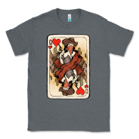 Charcoal Heather Queen Of Hearts Cowgirl Classic Tee - HowdyJamesFarm