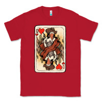 Red Queen Of Hearts Cowgirl Classic Tee - HowdyJamesFarm