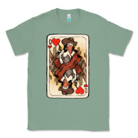Sage Queen Of Hearts Cowgirl Classic Tee - HowdyJamesFarm