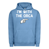 Pigment Pebble Blue im with the orca costume halloween matching party Urban Hoodie - longCreatives
