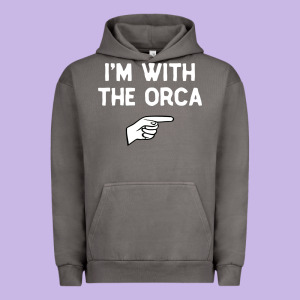 Im With The Orca Costume Halloween Matching Party Urban Hoodie Designed By Longcreatives