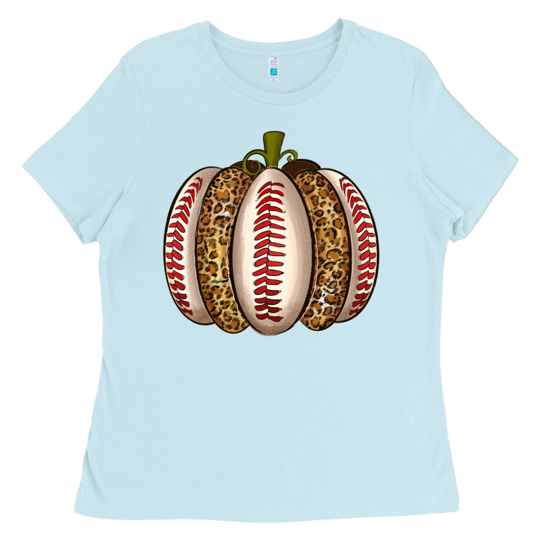 Baseball Pumpkin Ladies Tee by texasbilliewilder | Teevron