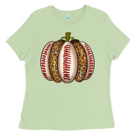 Matcha Baseball Pumpkin Ladies Tee - texasbilliewilder