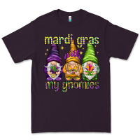 Plum Mardi Gras with my gnomes Premium Tee - NancyCooperArtShop