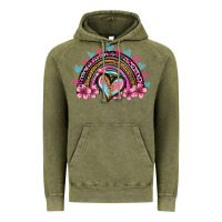 Vintage Olive valentine's day rainbow heart olivia Vintage Hoodie - OliviaCreatesArt