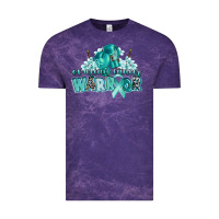 Cloud Purple ovarian cancer warrior Vintage Tee - CowGirlArtShop