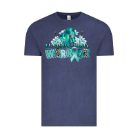Vintage Denim ovarian cancer warrior Vintage Tee - CowGirlArtShop