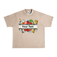 French Oak floral teacher custom name Urban Heavy Tee - CowGirlArtShop