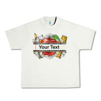 Pistachio floral teacher custom name Urban Heavy Tee - CowGirlArtShop
