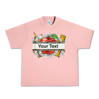 Salmon floral teacher custom name Urban Heavy Tee - CowGirlArtShop