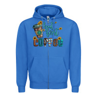 True Royal but first coffee Zipper Hoodie - Artiststas